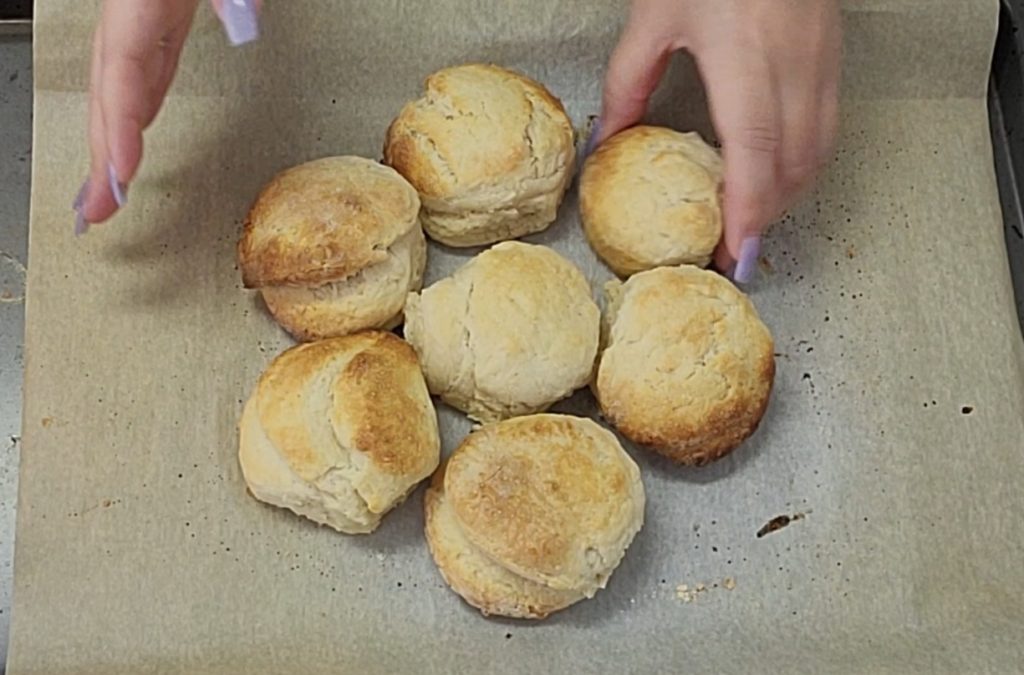 Why used boxed biscuit mix, when you can make homemade biscuits for a strawberry shortcake